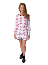 Load image into Gallery viewer, The Monroe Dress offers a little more coverage around the chest and the arms, but delicately shows your feminine curves. Our dress is fitted, and flares out at the skirt. It is perfect for tennis, running and golf, and of course, a trip to your after-court party with your friends. It was designed for confident women like you!