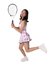 Load image into Gallery viewer, Limited Sandra Mee Court To Cocktails Tennis Dress Pink Hearts & Net