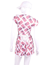 Load image into Gallery viewer, The Adeline Dress offers a playful, fun, and very flirty look. Offers a sweetheart neckline, empire waist and flowing A-line skirt. It is perfect for tennis, running and golf (with our Leg Lengthening Leggings), and of course, a trip to your after-court party with your friends. It was designed for confident women like you!