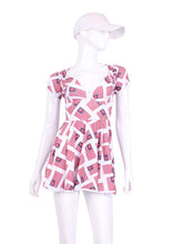 Load image into Gallery viewer, The Adeline Dress offers a playful, fun, and very flirty look. Offers a sweetheart neckline, empire waist and flowing A-line skirt. It is perfect for tennis, running and golf (with our Leg Lengthening Leggings), and of course, a trip to your after-court party with your friends. It was designed for confident women like you!