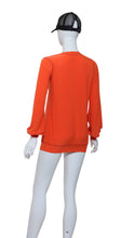 Load image into Gallery viewer, Long Sleeve Warm Up Top - Orange