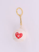 Load image into Gallery viewer, Introducing the adorable Love Tennis Ball Key Ring, the perfect accessory for any tennis enthusiast or lover of all things cute!