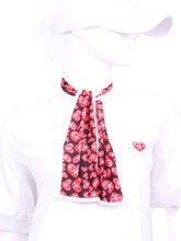 Load image into Gallery viewer, Soft, light and smooth and gorgeous! This lightweight versatile scarf can be worn in a number of ways. To protect the delicate décolleté from the sun, can be worn damp for a cooling effect, or to simply add a pop of Color and pizazz to any outfit! Comes in many different Chloe’s and Love Love prints.