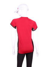 Load image into Gallery viewer, Red Vee Tee SL With Black Mesh