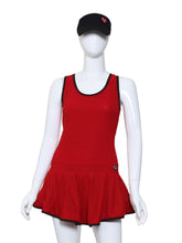 Load image into Gallery viewer, Sandra Mee Court To Cocktails Tennis Dress Red