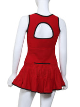 Load image into Gallery viewer, Sandra Mee Court To Cocktails Tennis Dress Red