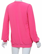 Load image into Gallery viewer, Long Sleeve Warm Up Top - Pink