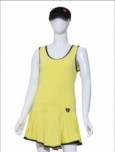 Load image into Gallery viewer, Sandra Mee Court To Cocktails Tennis Dress Tennis Ball Yellow