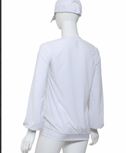 Load image into Gallery viewer, Long Sleeve Warm Up Top - White