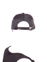 Load image into Gallery viewer, The Soft Satin Black Tennis Hat is a stylish and functional accessory designed for tennis enthusiasts. Crafted from a smooth satin material, this hat offers a comfortable and lightweight feel. Its sleek black color adds a touch of sophistication to your tennis attire, while the soft texture ensures a pleasant wearing experience.