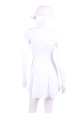 Load image into Gallery viewer, The Adeline Dress offers a playful, fun, and very flirty look. Offers a sweetheart neckline, empire waist and flowing A-line skirt. It is perfect for tennis, running and golf (with our Leg Lengthening Leggings), and of course, a trip to your after-court party with your friends. It was designed for confident women like you!