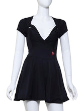 Load image into Gallery viewer, The Adeline Court To Cocktails Tennis Dress Black Velvet
