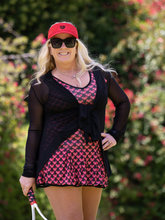 Load image into Gallery viewer, The Angelina Dress is from our sophisticated and elegant collections, for women with a flair for looking good. Our dress is fitted through the bodice, and flares out at the skirt. It is perfect for tennis, running and golf, and of course, a trip to your after-court party with your friends. It was designed for confident women like you!