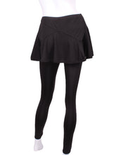 Load image into Gallery viewer, This is our limited edition Triangle Green Skirt with Black Leggings. This piece has a silky soft and quick-drying and binding to match. We make these in very small quantities - by design.