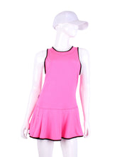 Load image into Gallery viewer, The Andrea Dress Pink Short - I LOVE MY DOUBLES PARTNER!!!