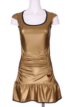 Load image into Gallery viewer, The Monroe Dress offers a little more coverage around the chest and the arms, but delicately shows your feminine curves. Our dress is fitted, and flares out at the skirt. It is perfect for tennis, running and golf, and of course, a trip to your after-court party with your friends. It was designed for confident women like you!