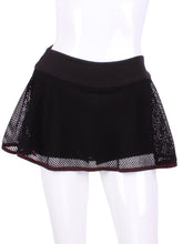 Load image into Gallery viewer, Black Fishnet Tennis O Skirt
