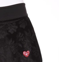 Load image into Gallery viewer, Flower Velvet LOVE “O” Tennis Skirt - I LOVE MY DOUBLES PARTNER!!!