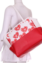 Load image into Gallery viewer, Heart on White Mini LOVE Tote - I LOVE MY DOUBLES PARTNER!!!