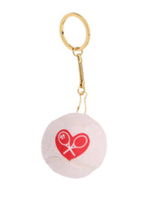 Load image into Gallery viewer, Introducing the adorable Love Tennis Ball Key Ring, the perfect accessory for any tennis enthusiast or lover of all things cute!