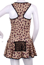 Load image into Gallery viewer, The Leopard Print Longer Sandra Dee Tennis Dress - I LOVE MY DOUBLES PARTNER!!!