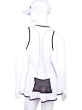 Load image into Gallery viewer, The Andrea Dress White Short - I LOVE MY DOUBLES PARTNER!!!