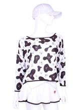 Load image into Gallery viewer, Long Sleeve Baggy Cow Print - I LOVE MY DOUBLES PARTNER!!!