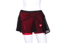 Load image into Gallery viewer, Fishnet Triangle over Coloured Shorties - I LOVE MY DOUBLES PARTNER!!!