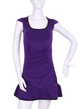 Load image into Gallery viewer, The Purple Monroe Tennis Dress With Ruching - I LOVE MY DOUBLES PARTNER!!!