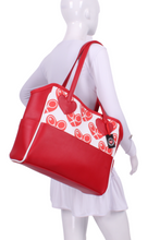 Load image into Gallery viewer, Heart on White Mini LOVE Tote - I LOVE MY DOUBLES PARTNER!!!