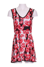 Load image into Gallery viewer, Striped BWR Heart + Rackets Angelina Dress - I LOVE MY DOUBLES PARTNER!!!