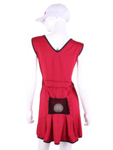 Load image into Gallery viewer, The Angelina Dress is from our sophisticated and elegant collections, for women with a flair for looking good. Our dress is fitted through the bodice, and flares out at the skirt. It is perfect for tennis, running and golf, and of course, a trip to your after-court party with your friends. It was designed for confident women like you! Wear this stunning piece straight from the court to cocktails.