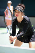 Load image into Gallery viewer, Generous Long Sleeve Monroe Tennis Dress Black - I LOVE MY DOUBLES PARTNER!!!
