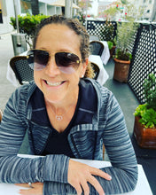 Load image into Gallery viewer, For the true tennis lover - a custom made heart with joint rackets - the logo of the Love Love Tennis brand. This necklace is made in downtown Los Angeles and the exclusive design by Adeline - and a commitment to the love of tennis. Each piece is hand cast in solid 14k gold, polished and sent with love.