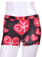 Load image into Gallery viewer, Red Hearts LOVE Shorties - I LOVE MY DOUBLES PARTNER!!!