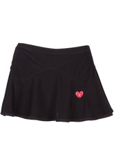Load image into Gallery viewer, Triangle Black Skirt with Black Trim - I LOVE MY DOUBLES PARTNER!!!