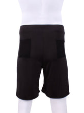 Load image into Gallery viewer, This is our limited edition Short Men’s Shorts Black. This piece has a silky and soft fabric. We make these in very small quantities - by design. Unique. Luxurious. Comfortable. Cool. Fun.