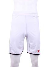 Load image into Gallery viewer, This is our limited edition Short Men’s Shorts White. This piece has a silky and soft fabric. We make these in very small quantities - by design. Unique. Luxurious. Comfortable. Cool. Fun.
