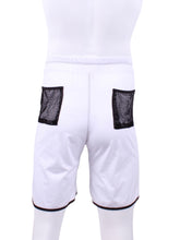 Load image into Gallery viewer, This is our limited edition Short Men’s Shorts White. This piece has a silky and soft fabric. We make these in very small quantities - by design. Unique. Luxurious. Comfortable. Cool. Fun.