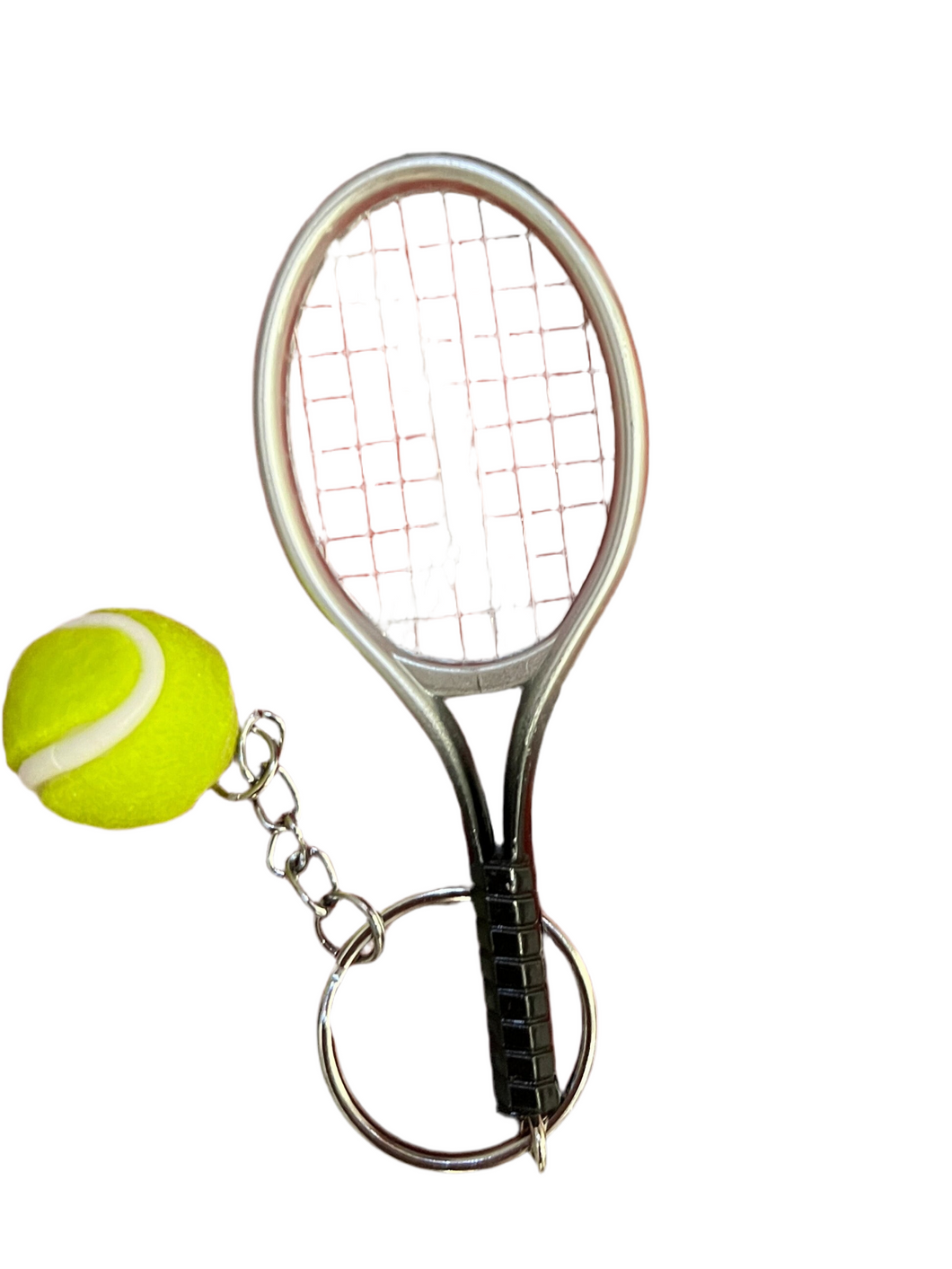 Tennis Racket and Tennis Ball Keychain