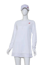 Load image into Gallery viewer, Erika Dress White With Holey White
