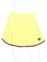 Load image into Gallery viewer, This is our limited edition Gladiator Skirt Yellow.  This piece has a silky soft and quick-drying matching shorties, and binding to match.  We make these in very small quantities - by design.  Unique.  Luxurious.  Comfortable.  Cool.  Fun.

