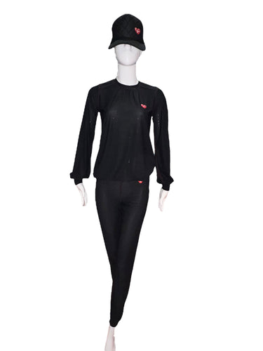 These pants are baggy and have a lose elastic on the waist allowing for comfort and the ability to pull them up or wear them low on the hips.  They are very light and roomy to allow for air flow through the holes. 