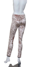 Load image into Gallery viewer, Leg Lengthening Pants Champagne Crushed Velvet
