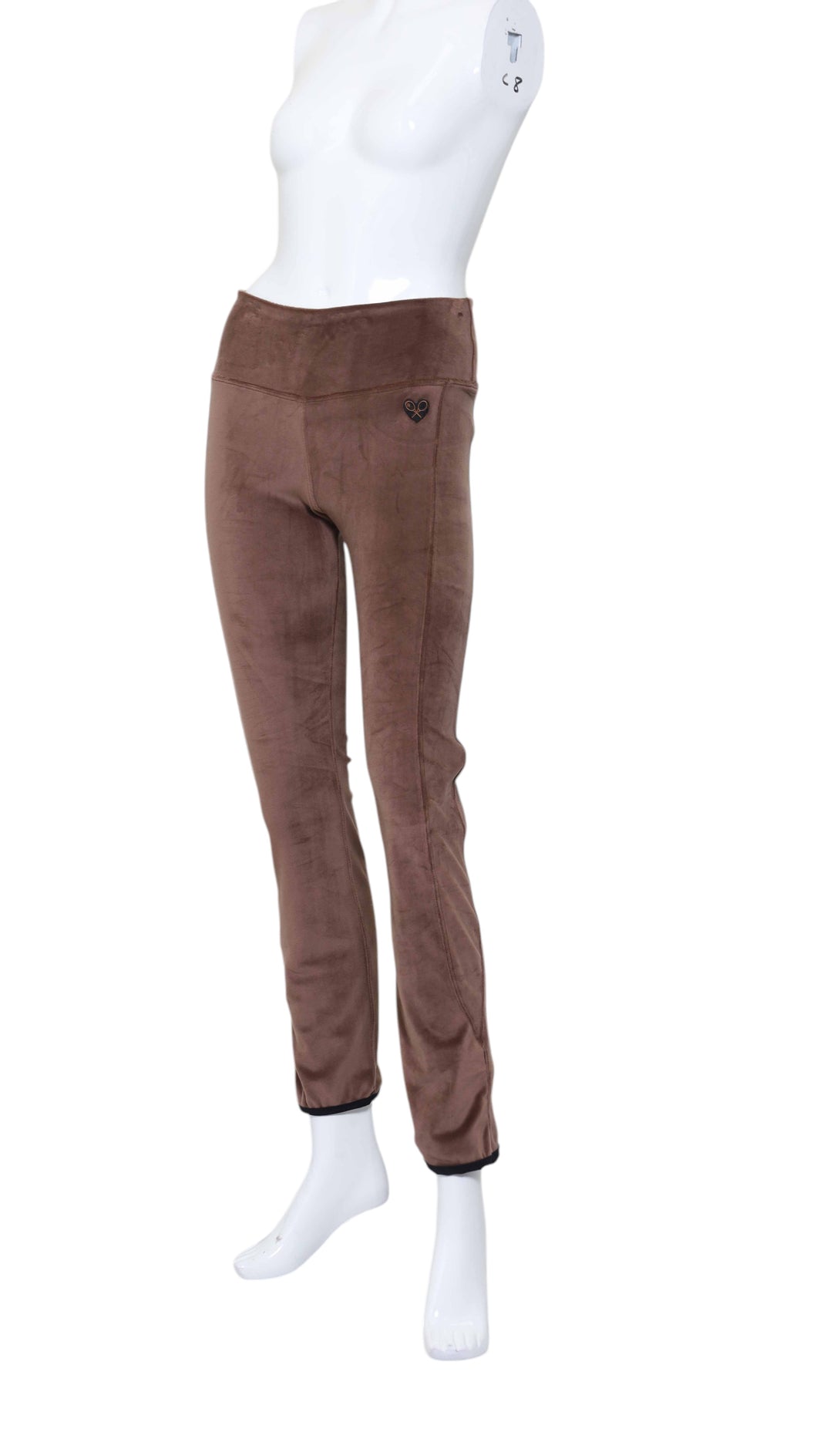 Leg Lengthening Pants Taupe Velvet