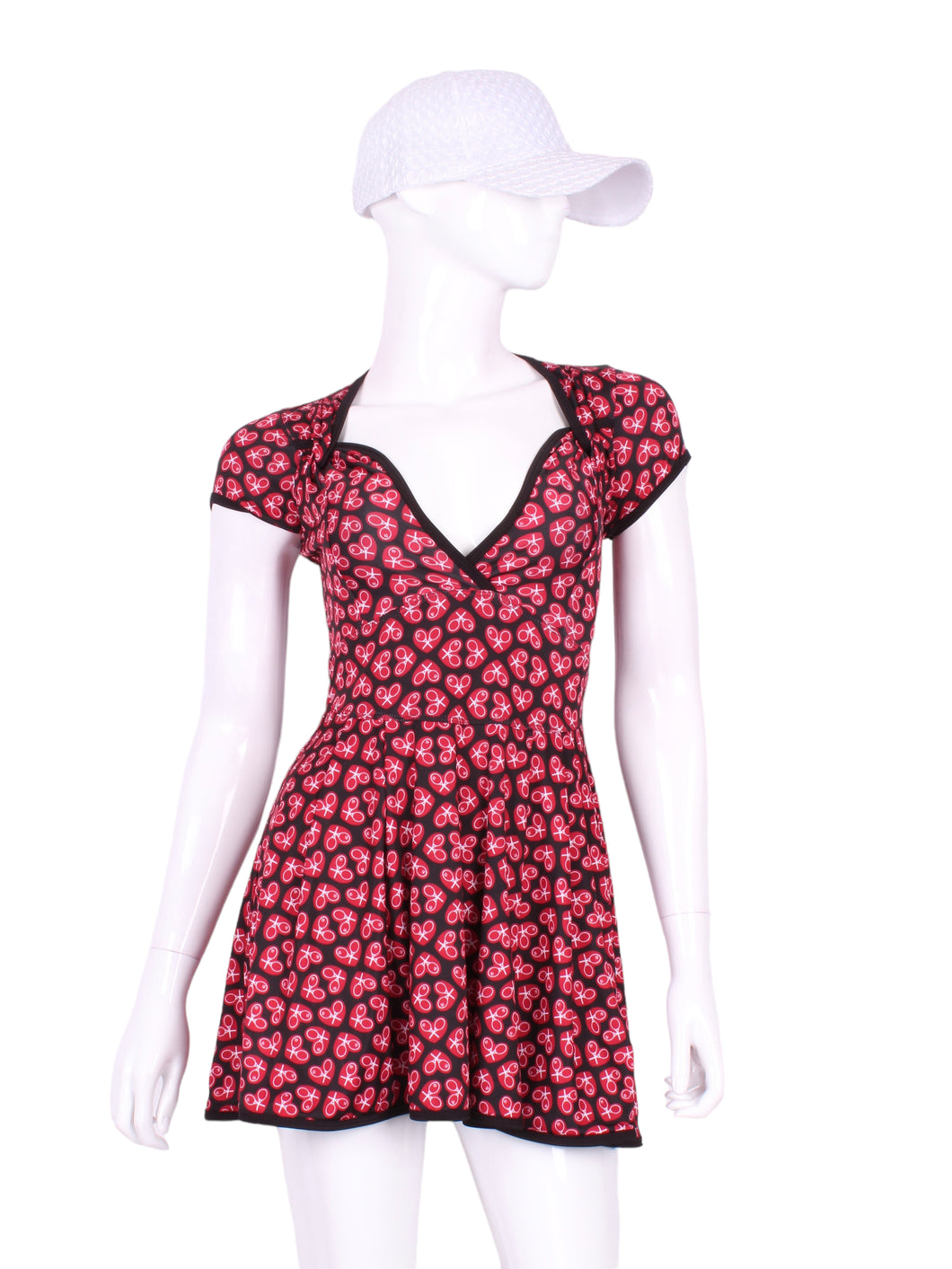 The Adeline Dress offers a playful, fun, and very flirty look. Offers a sweetheart neckline, empire waist and flowing A-line skirt. It is perfect for tennis, running and golf (with our Leg Lengthening Leggings), and of course, a trip to your after-court party with your friends. It was designed for confident women like you!
