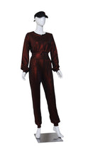 Load image into Gallery viewer, Long Sleeve Onesie Shimmer Red
