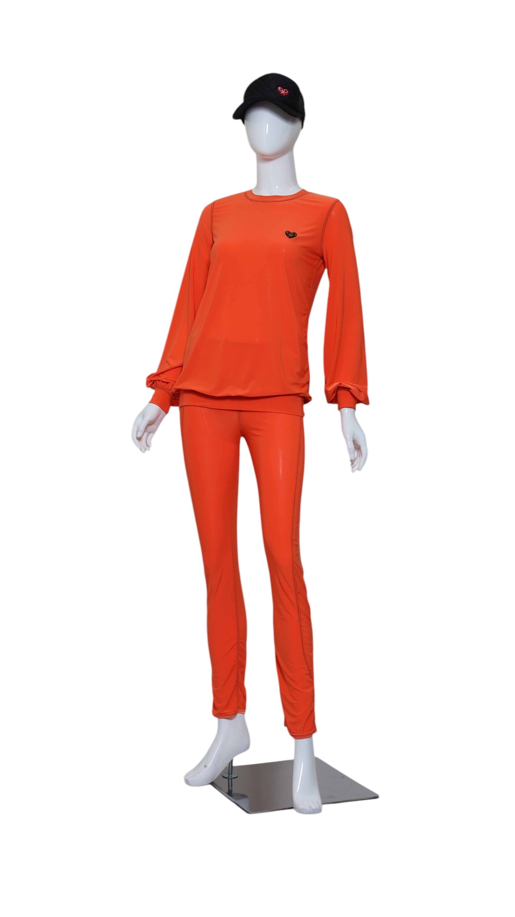 Long Sleeve Warm Up Top - Orange