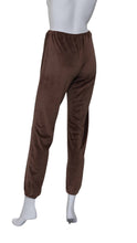 Load image into Gallery viewer, Milk Chocolate Velvet Baggy Warm Up Pants
