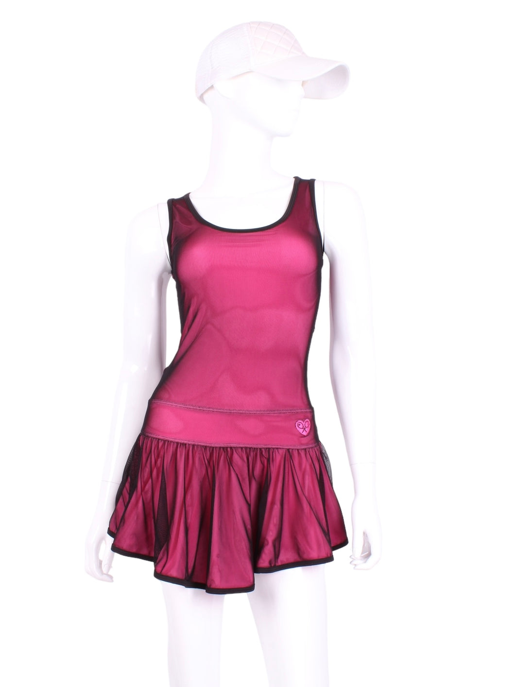 The Sandra Mee Dress offers a playful, fun, and very flirty look. Our dress is fitted, and flares out at the skirt with cute cut out ''O'' in the back. It is perfect for tennis, running and golf (with our Leg Lengthening Leggings), and of course, a trip to your after-court party with your friends. It was designed for confident women like you!